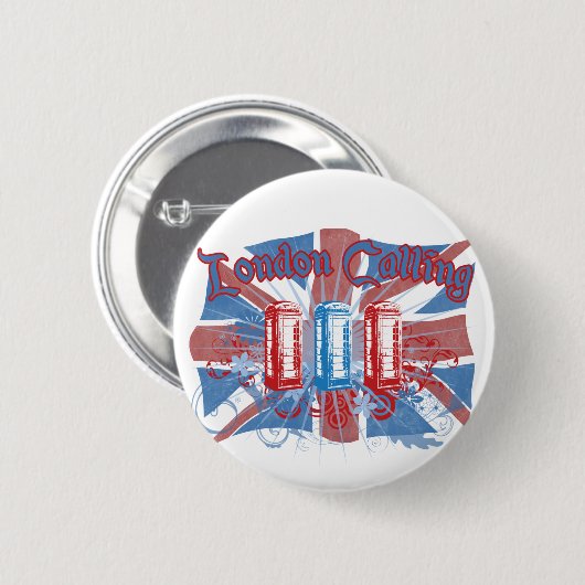 London Calling Ronde Button 5,7 Cm (Voorkant /achterkant)