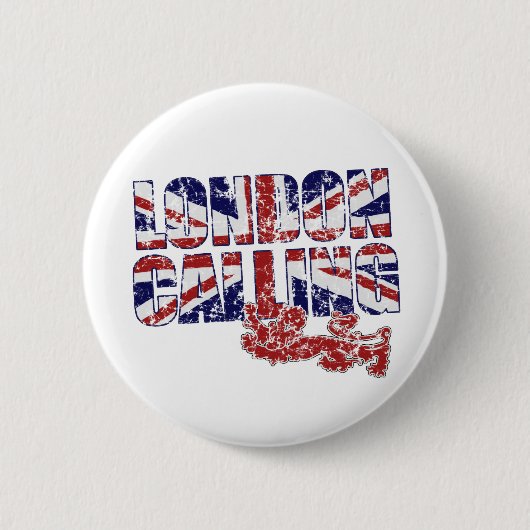 London Calling Ronde Button 5,7 Cm (Voorkant)
