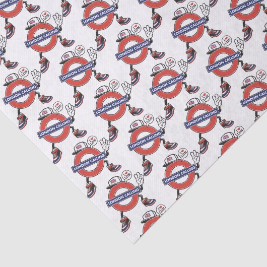 London Calling Tissuepapier (Detail)