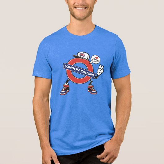 London Calling Tri-Blend Shirt (Voorkant)
