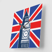 London Calling Vierkante Klok (Hoek)