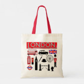 London Canvas tas (Achterkant)