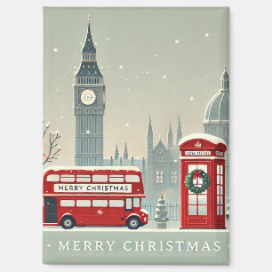 London Christmas   Big Ben & Feestelijk Londen Magneet