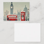 London Christmas | Big Ben & Feestelijk Londen Notitiekaartje (Voorkant / Achterkant)