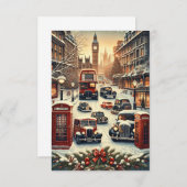 London Christmas Elegance Bedankkaart (Voorkant / Achterkant)