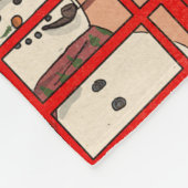 London Christmas Night Cityscape Retro-geïnspireer Fleece Deken (Hoek)