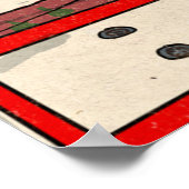 London Christmas Night Cityscape Retro-geïnspireer Poster (Hoek)