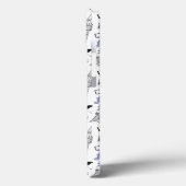 London City Doodles Patroon Case-Mate iPhone Case (Achterkant / Links)