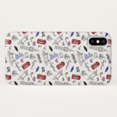 London City Doodles Patroon Case-Mate iPhone Case (Achterkant (horizontaal))