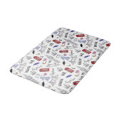 London City Doodles Pattern Badmat (Gekanteld)