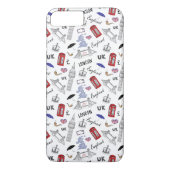 London City Doodles Pattern Case-Mate iPhone Case (Achterkant)