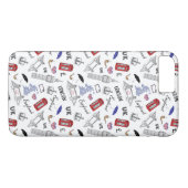 London City Doodles Pattern Case-Mate iPhone Case (Achterkant (Horizontaal))