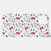 London City Doodles Pattern Case-Mate iPhone Case (Achterkant (horizontaal))