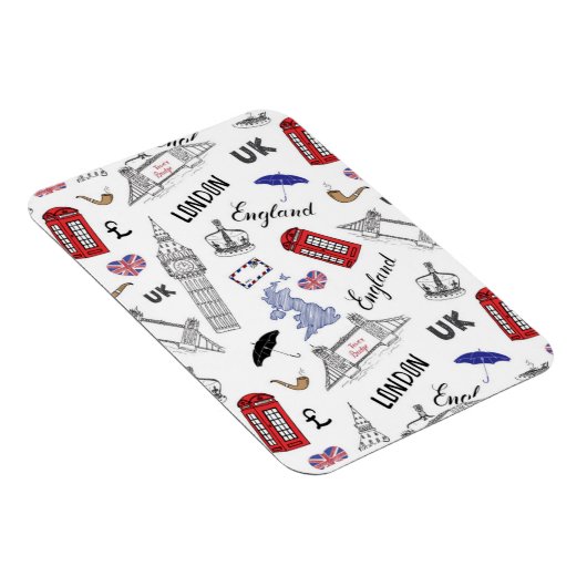 London City Doodles Pattern Magneet (Rechterzijde)