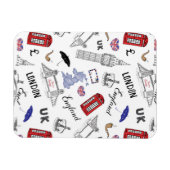 London City Doodles Pattern Magneet (Horizontaal)