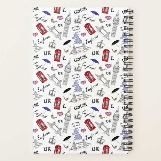 London City Doodles Pattern Planner (Achterkant)