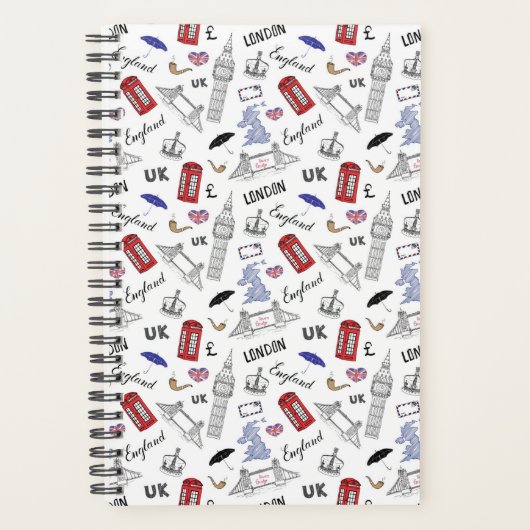 London City Doodles Pattern Planner (Voorkant)