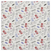 London City Doodles Pattern Stof (Swatch)