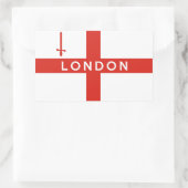 london city engelland britse vlag naam rechthoekige sticker (Tas)