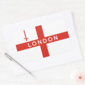 london city engelland britse vlag naam rechthoekige sticker (Envelop)