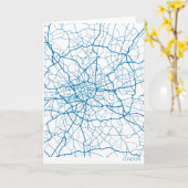 London City Map Blue Kaart (Gele Bloem)