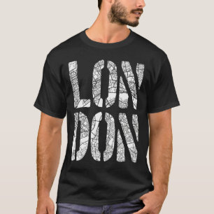 London City Map for London Torists and Fans T-shirt
