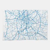 London City Map Kitchen Towel Theedoek (Horizontaal)