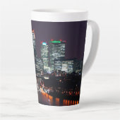 London City Night Skyline UK British Travel Latte Mok (Rechterhoek)