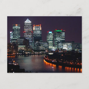 London City Night UK British Travel Briefkaart