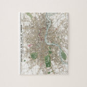  London City Plan Old Antiek Legpuzzel (Verticaal)