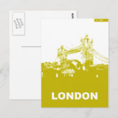 London City Poster Briefkaart (Voorkant / Achterkant)