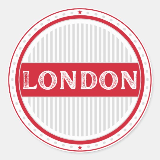 London City Pride Embleem – Engelse identiteit Ronde Sticker (Voorkant)