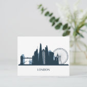 London City Skyline Briefkaart (Staand voorkant)