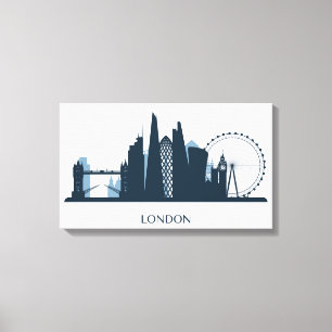 London City Skyline Canvas Afdruk