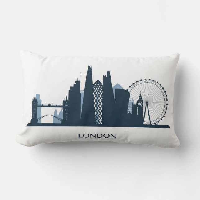 London City Skyline Kussen (Voorkant)