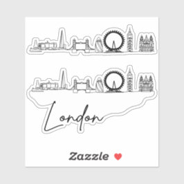 London City Skyline Sticker
