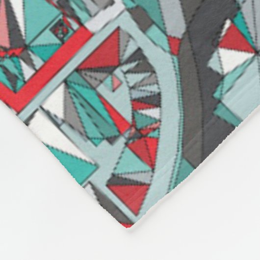 London City Structure Map Fleece Deken (Hoek)