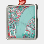 London City Structure Map Metalen Ornament (Links)