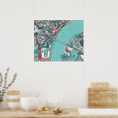 London City Structure Map Poster (Keuken)