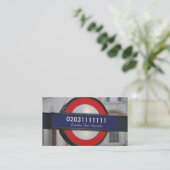 London City Taxi Service Visitekaartje (Staand voorkant)