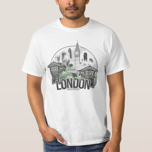 London City Verenigd Koninkrijk T-shirt (Voorkant)