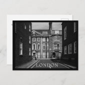 London City Zwart en Wit Aangepaste Tekst Briefkaart (Voorkant / Achterkant)