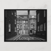 London City Zwart en Wit Aangepaste Tekst Briefkaart (Voorkant)