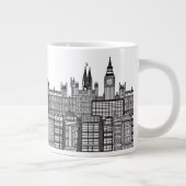 London Cityscape in Black en White Grote Koffiekop (Rechts)
