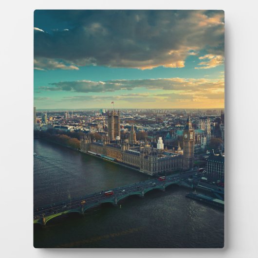 London Cityscape met Sunset Fotoplaat (Voorkant)