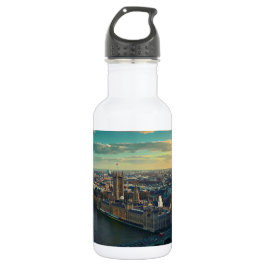 London Cityscape met Sunset Waterfles