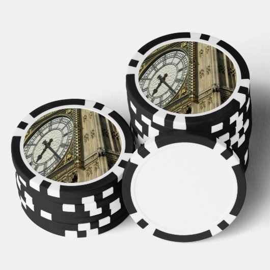 London Clock Poker Chips (Opstapeling)