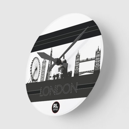 London Clock Ronde Klok (Hoek)