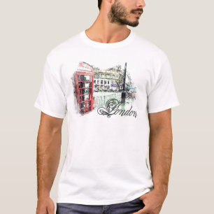 London Colored Sketch T-shirt