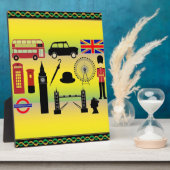 London Custom Plaque - 8x10 met Easel Fotoplaat (Zijkant)